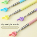 Steel Teaching Pointer Telescopic Rod Finger Design Teaching Stick Finger Reading Sticks Tools School Office Supplies. 
