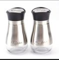 Salt and pepper shakers 1 pcs, 4inch high grade stainless steel salt and pepper shakers. 