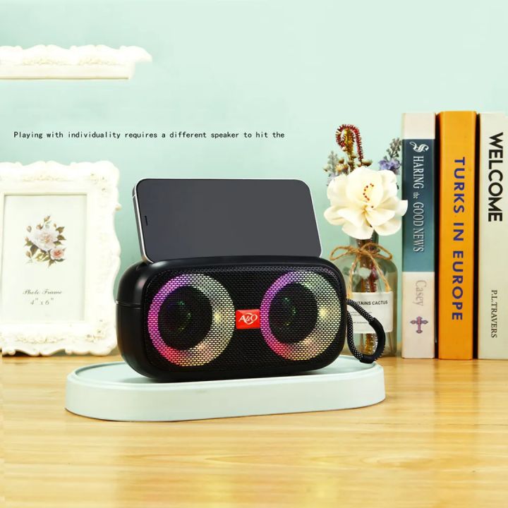 AQ-556 RGB Flashlight Wireless Bluetooth Speaker | FM Radio | Stable Performance | Bluetooth 5.0 Portable Speaker