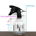250ML Spray Bottle Adjustable Spray Container for Hair Plant and Home Cleaning Styling Tools Salon Barbershop Accessories.