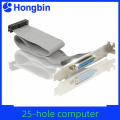 Parallel port shield line LPT parallel port lead 25-hole computer motherboard parallel port expansion port shielding connection. 