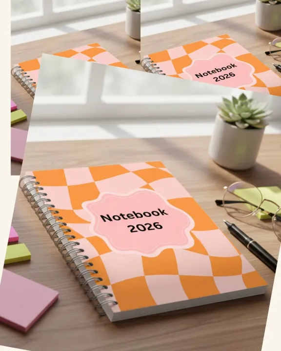 Notebook Layout College Beautiful 2026 Notebook Notepad A4 Size Spiral Notebook for School ...