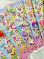 Fun Laser Diamond Stickers, 3D Diamond Foam Stickers, Heart-Shaped Gemstone Laser Stickers, Made of Pvc and Foam Materials, Can Be Used for Scrapbooking, Photo Album Decoration, DIY Journals, Notebooks, Phone Case Deco. 