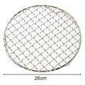 13-35cm Stainless Steel Round Bbq Net With Foot Barbecue Round Cooling Baking Rack Camping Outdoor Mesh Wire Net. 