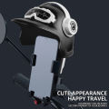 Motorcycle Phone Holder Cute Helmet Shaped Sun Visor Rainproof Handlebar Mirror Base Phone Brackets For Cell Phone Navigation.