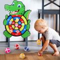 Educational Games Dart Board Baby Toy Stickey Ball Dart Indoor Sports Child Montessori Games for Children 3 to 7 Years.
