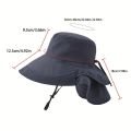 Sun Hat Wide Brim Shawl Ponytail Bucket Hat For Women Packable Extra Large Outdoor Fishing Hiking UV Protection Bonnet 1PC. 