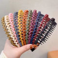 3pcs Fashion Non-slip Hair Bands for Women Men Simple Headband Face Wash Hair Band Wave Shape Hairband Hair Accessories. 