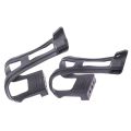 1Pair Bike Strapless Toe Pedal Clips Black Ultra-light Bicycle Pedal Half Clips With Screws Cycling Accessories. 
