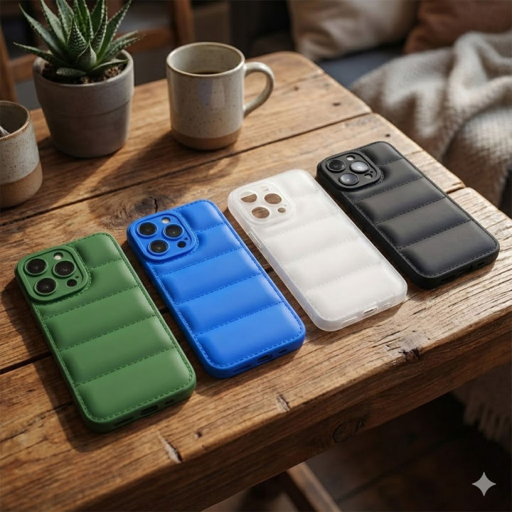 Infinix Hot 30 Play Back Cover Multicolour Soft Puff Case For Hot 30 Play