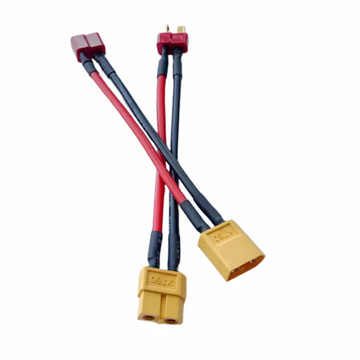 1/5pcs%20XT60%20To%20Deans%20T%20Plug%20Male/Female%20Adapter%20Connectors%20with%2014AWG%20100mm%20Cable%20for%20RC%20Lipo%20Battery%20Charger%20Parts%20DIY%20-%20Image%204