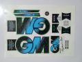 New 3D 2024 Latest GM updated AlON MANA Black & sea Blue Edition Cricket Bat Sticker For Professional Players. 