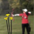 Galaxy Toys Outdoor Toys Bow and Arrow Archery Set Toy Set with Target Board - Dhanush Baan for Kids Girls Boys. 