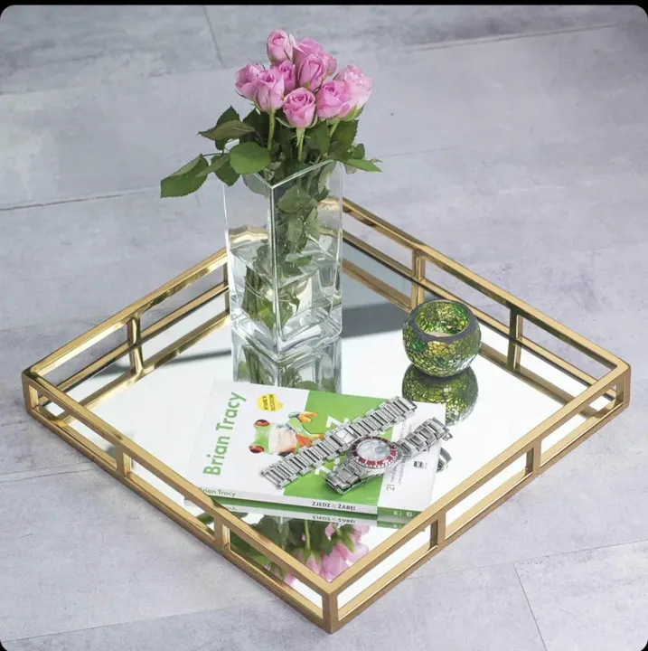 Mirror%20Vanity%20Tray,%20Gold%20Perfume%20Tray%20with%20Side%20Rails%20Ideal%20for%20Makeup,%20Jewelry%20%20tray%20and%20vanity%20serving%20tray%20-%20Image%202