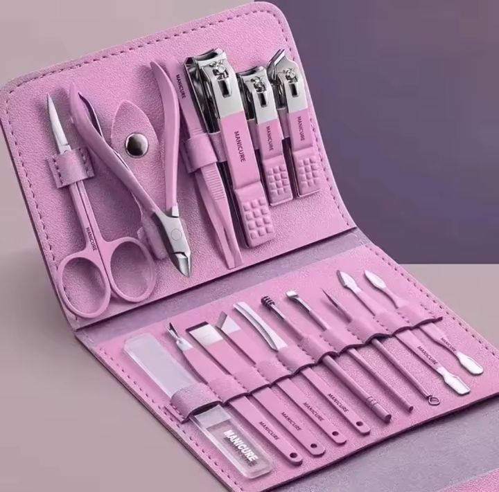 16pcs/set Nail Cutter Set Stainless Steel Nail Clippers Set With ...