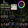 WKSHOP 33CM RGB Ring Light with 7FT Adjustable Tripod Stand USB LED Selfie Ring Lamp for TikTok YouTube Live Streaming Makeup Photography Video Recording Mobile Holder Dimmable Studio Light 26 RGB Modes 3 Color Temperatures for Creators Vloggers Gaming. 