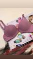 Demi Cup Self Lining Padded Push-up Wired Bra. 
