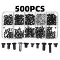 500Pcs Computer Screw Assortment Kit M2/M2.5/M3 Screws for Laptop Notebook Compatible with IBM   Hardware Parts. 