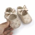 13 cm (12- 18 months) Baby Girl Shoes Cute Bow-Knot Toddler Shoes Non-Slip Soft-Sole First Walkers Shoes Newborns Baby Princess. 