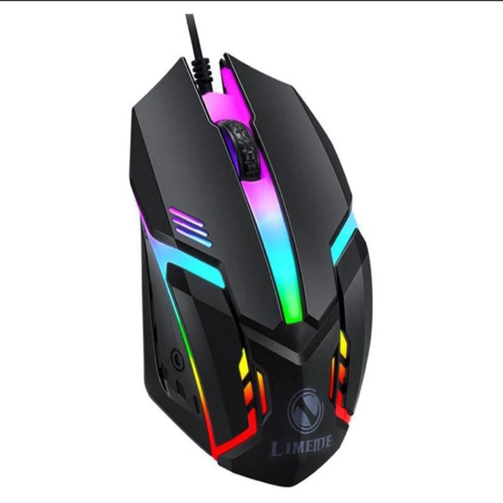 Limei S1 E Sport LED Luminous Backlight Wired For Desktop Laptop Mute Office Computer Gaming Mouse