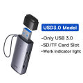 Baseus Card Reader USB C & USB3.0 to SD Micro SD TF Memory Card Device 104MB/s 2TB Smart Cardreader for Laptop Accessories. 