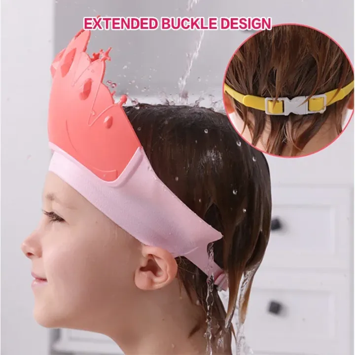 Baby%20Adjustable%20Size%20Shampoo%20Cap%20Crown%20Baby%20Shower%20Cap%20Children%20%20Cartoon%20Bath%20Visor%20Infant%20Hair%20Shield%20Ear%20Protection%20Waterproof%20-%20Image%205