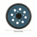 125mm 5 Inch Sander Pad 8-Holes Backing Sanding Disc Pad Hook Loop Sanding Pads for Electric Orbital Sander Polishing. 