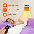 600W Home Electric Heater Winter Body Warmer Portable Wall Plug Space Heater with Remote Control Office Fast Heating Heater Mini. 