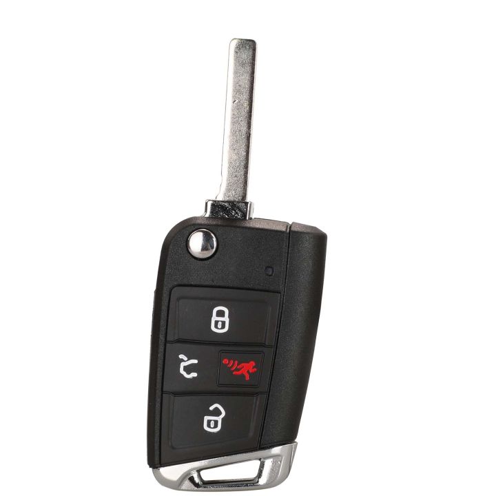 jingyuqin%204%20Buttons%20Flid%20Folding%20Car%20Key%20Fob%20Shell%20For%20VW%20Polo%202016%202017%20Golf%207%20MK7%20For%20Skoda%20Octavia%20Combi%20A7%20Case%20Blank%20-%20Image%202