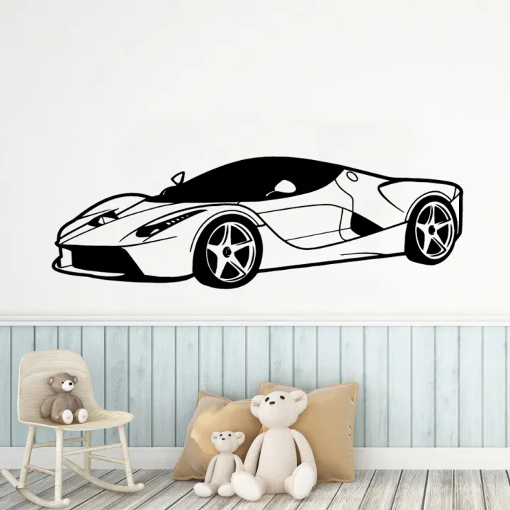 1pc%20Car%20Self%20Adhesive%20Vinyl%20Wallpaper%20Sticker%20For%20Living%20Room%20Decoration%20Sport%20Car%20Wall%20Decal%20Accessories%20Murals%20-%20Image%205