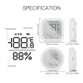 MOES Tuya ZigBee Smart Home Temperature And Humidity Sensor With LED Screen Works With  Assistant and Tuya Zigbee Hub. 