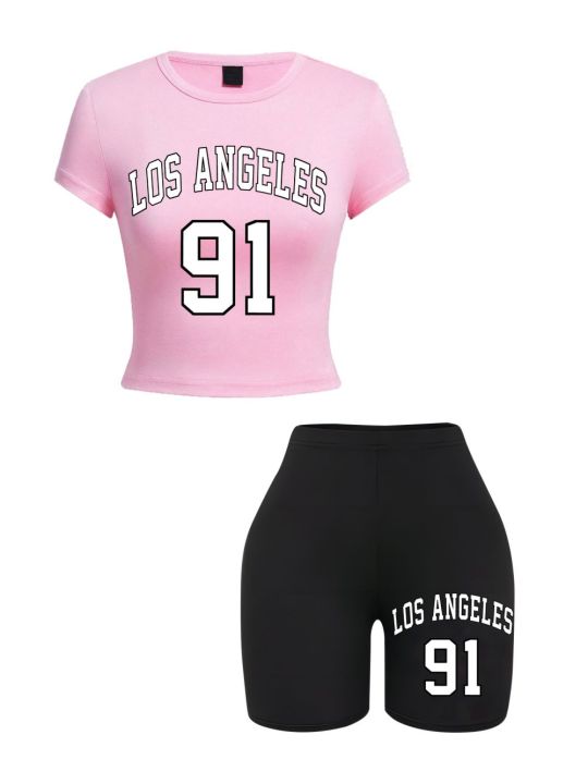 Women%20Slim%20Crop%20T-Shirts%20&%20Shorts%20Two%20Pieces%20Set%20Brooklyn%20New%20York%20City%20Art%20Letter%20Prints%20Tops%20Fashion%20Modal%20Cotton%20Soft%20Clothes%20-%20Image%203