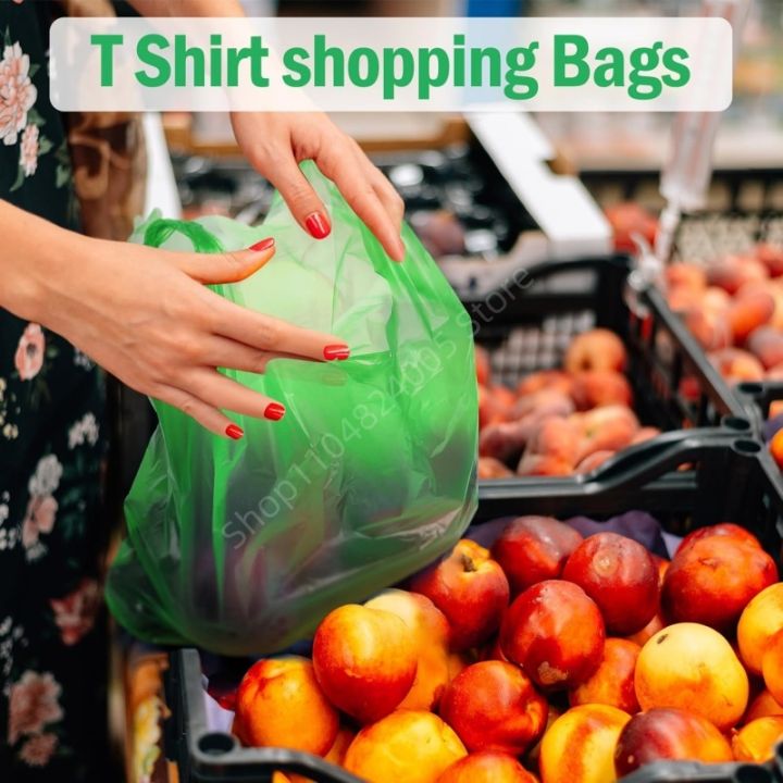 100Pcs%20Green%20Plastic%20Bag%20Disposable%20Vest%20Bag%20with%20Handle%20Kitchen%20Living%20Room%20Clean%20Food%20Packaging%20Supermarket%20Shopping%20Bag%20-%20Image%205