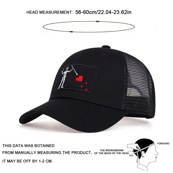 Unisex%20Skeleton%20Head%20Branch%20Heart%20Embroidery%20Baseball%20Net%20Caps%20Spring%20Summer%20Outdoor%20Adjustable%20Casual%20Hats%20Sunscreen%20Hat%20-%20Image%202