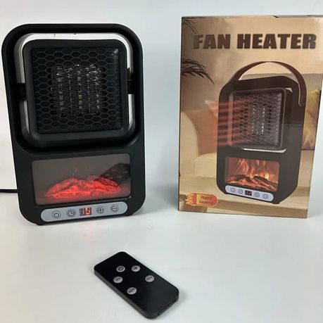 Fan Heater Digital Display Mini Electric Portable Fan Heater With Remote Control