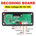 12V MP3 Decoder Board Bluetooth Car Kit USB MP3 Player Support WMA WAV TF Card Slot / USB / FM With Color Screen. 