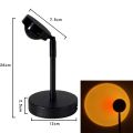 Sunset Lamp LED Sunset Projection Lamp 180 Degree Rotation Adjustable Height Night Rainbow Light USB Projector Golden Hour Artistic Sunlight Lamp Home Living Room Décor for Photography. 