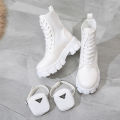 Women Boots Motorcycle Casual Shoes New Woman Leather Minimalist Classic Punk Female Mary Jane Goth Shoes Platform Boots Women.