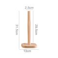 Kitchen Wooden Paper Towel Holder Vertical Shelf Simple Extended Vertical Holder ( square shape ). 