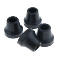 4pcs 5/8 inch (16mm) Soft Replacement Rubber Tip for Walking Stick - Crutch Stability and.