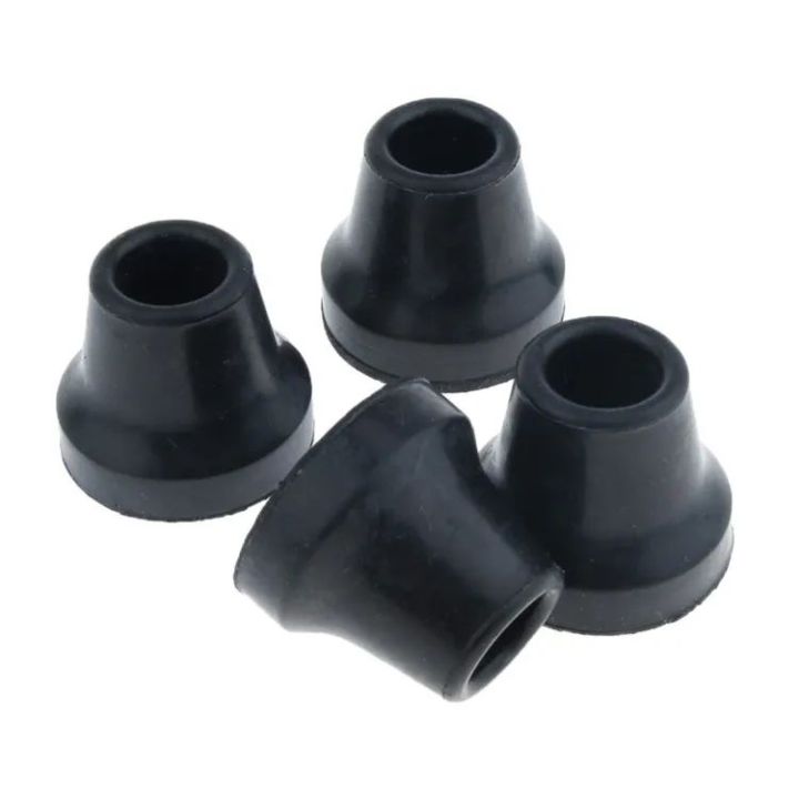 4pcs 5/8 inch (16mm) Soft Replacement Rubber Tip for Walking Stick - Crutch Stability and