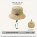 Summer Sun Protection Waterproof Fisherman hat Bucket Camping Hiking Mountaineering Cap With Storage Bag Anti-UV Sun.