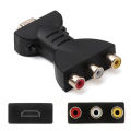 For HD TV BOX Full HD 1080P RCA AV To HDMI-compatible Composite Adapter Converter HDTV2AV Audio Video Cable HDTV To Audio Video.