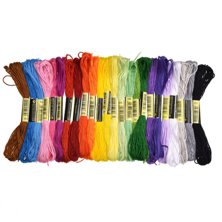 Embroidery Floss 50 Skeins Anchor Similar Cross Stitch Thread Rainbow