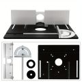 Aluminum Router Desktop Insert Board, Woodworking Bench Router Flip Board With Angled Guide Rail, Aluminum Fence Sliding Bracket.