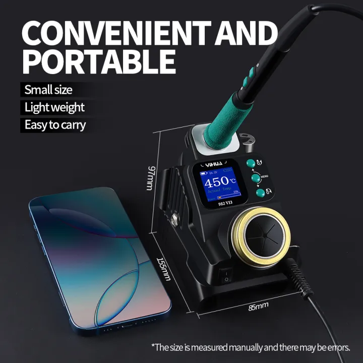 YIHUA%20982-VI%20Cordless%20Soldering%20Station%20with%20235%20Soldering%20Iron%20for%20DEWEI%20MUTIAN%20MIWOQI%20Battery%2020V%20Max%20DIY%20Repair%20Tools%20-%20Image%205