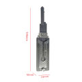 SS001 Pro Stainless Steel Key Decoder 2 In 1 Precision Hook/Pick Set Lock Decoder O-ring Pickup Kit Maintenance Repair Hand Tool.