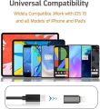 Type-C Female to Lightning Cable Adapter, Type-C to 8 Pin Male PD Fast Charging Converter Cord Data Sync Connector for i-Phone 13 12 11 AirPods iOS Device. 