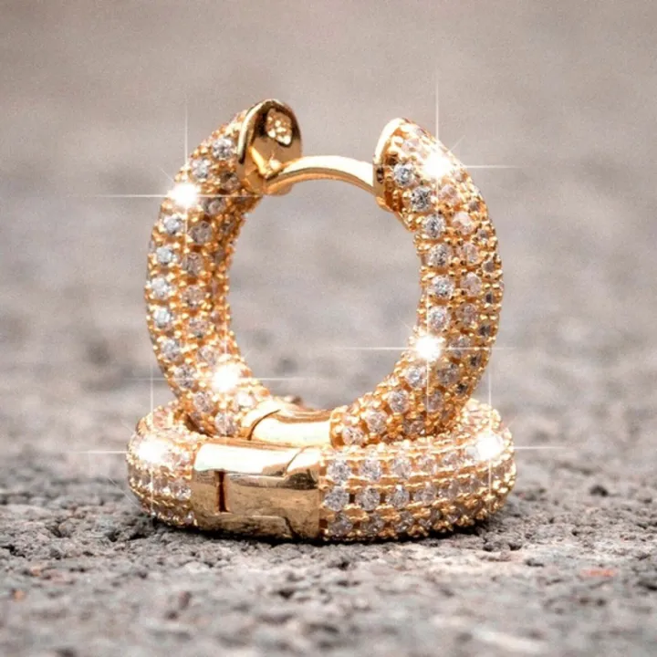 Punk%20Men%20Women%20Circle%20Hoop%20Earrings%20Shiny%20White%20Zircon%20Simple%20Daily%20Wear%20Small%20Earrings%20Wedding%20Party%20Fashion%20Jewelry%20%20-%20Image%202