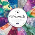 24 Sheets Cardstock Paper Pad Dream Like Themed Single-sided Patterns Printing Decorative Paper Craft Paper Photo Album Decor.